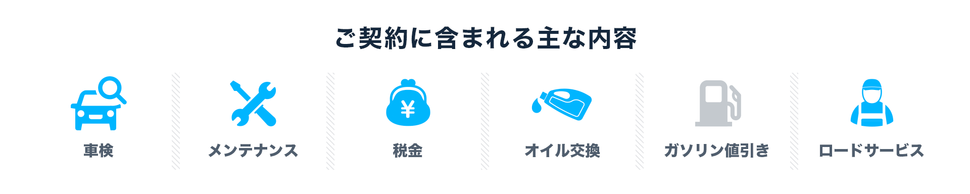 ご契約に含まれる主な内容